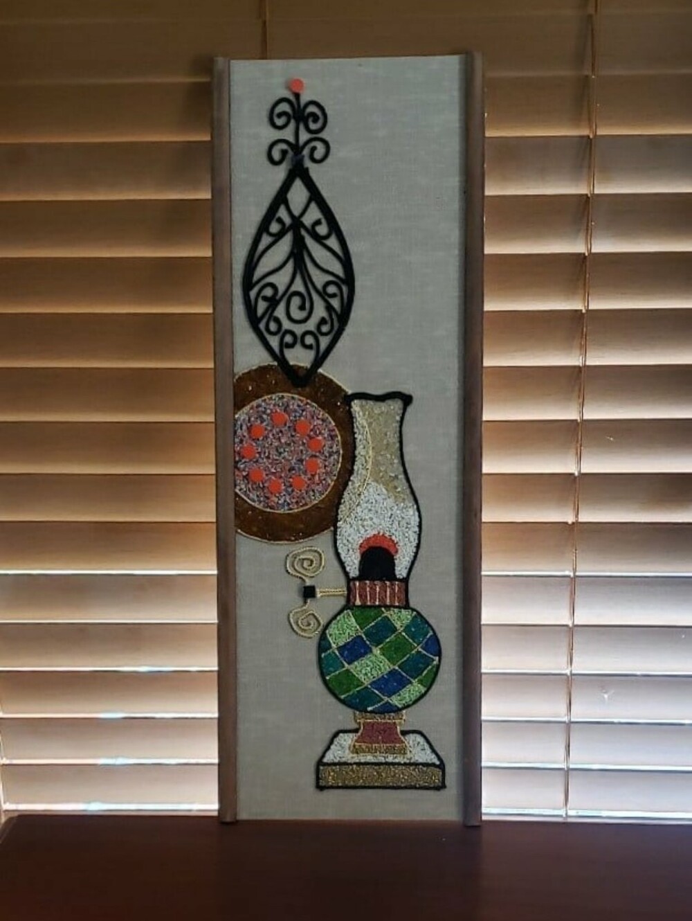 Vintage 1960's MCM Gravel/Pebble Art